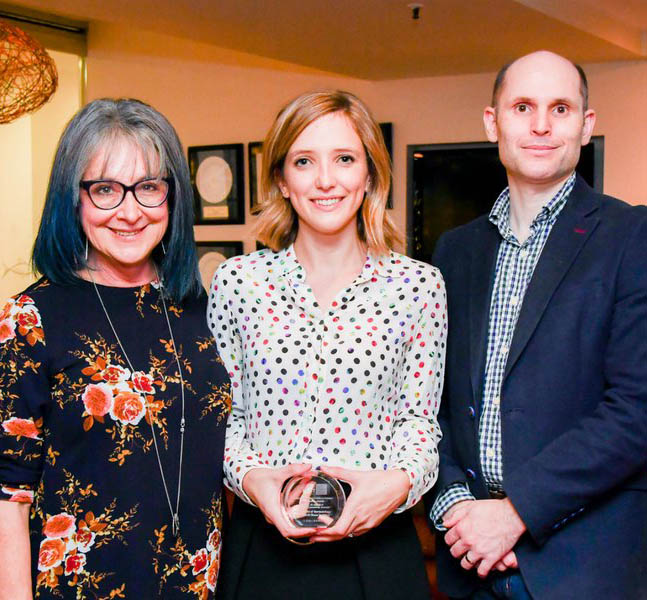 An image of the client receiving an award for Rash Decisions