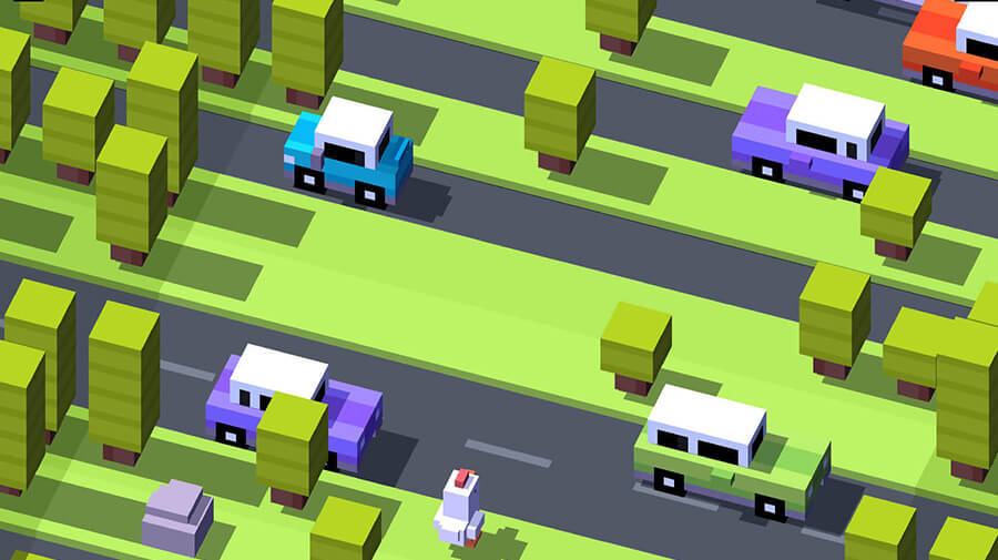 A screenshot from the game Cross Road by Hipster Whale