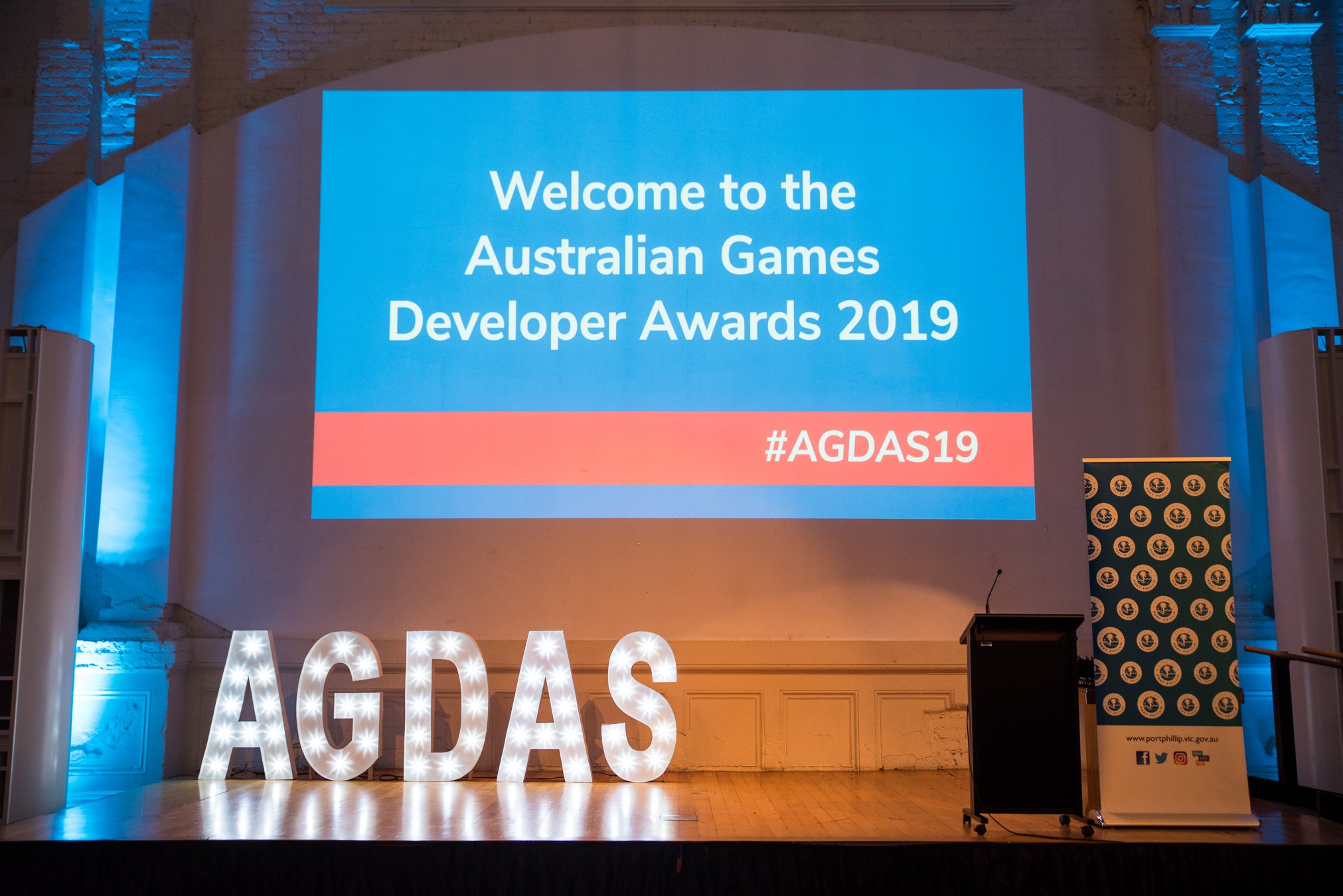 Australian Game Developer Awards 2019 (AGDAs) at GCAP during Melbourne International Games Week (MIGW), Chaos Theory wins Best Serious Game 2019 for their mobile arcade game Bleached Az - dedicated to promoting ocean health awareness and environmental conservation.