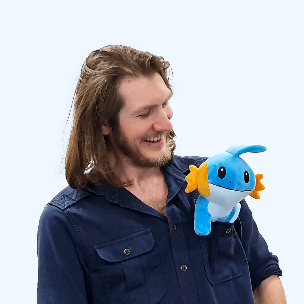 A headshot of an employee from Chaos Theory Games.