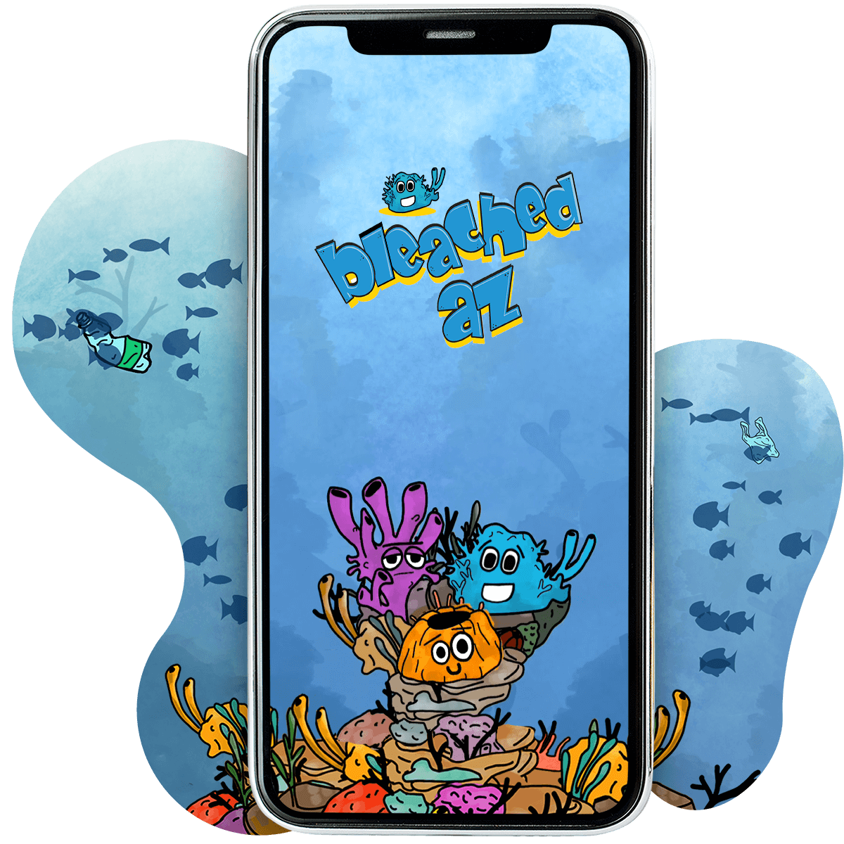 Bleached Az is a mobile game based on the hit series Beached Az.‍ Hilarious and probably a bit pretentious, Bleached Az promotes ocean health awareness and motivates players to actively contribute to environmental conservation.