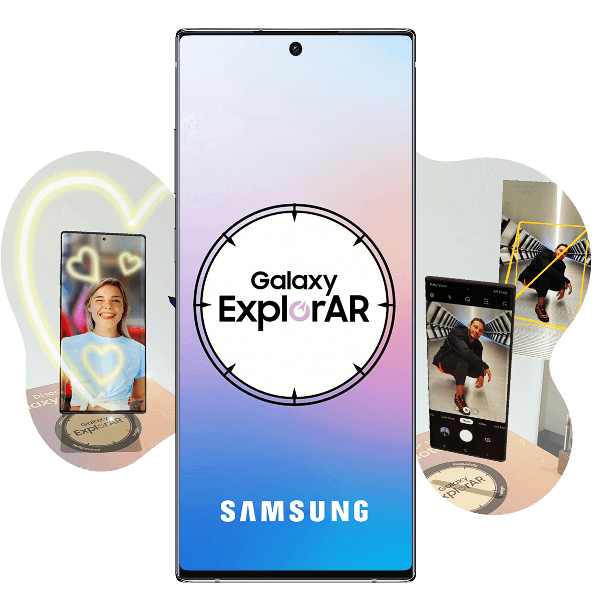 Galaxy ExplorAR is an Augmented Reality App for the interactive launch of Samsung Galaxy Note10 in Sydney at the Flagship Samsung Store on George Street 2019.