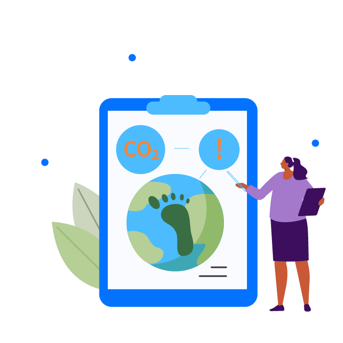 A flat graphic depicting sustainable games