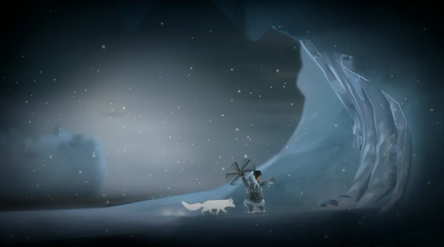 A screenshot of Never Alone an environmental game